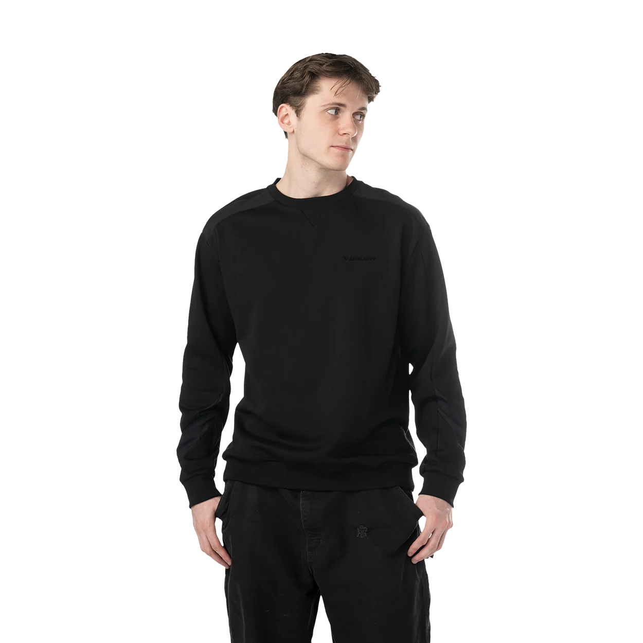 BAUER Knit Mix Crew Neck Senior