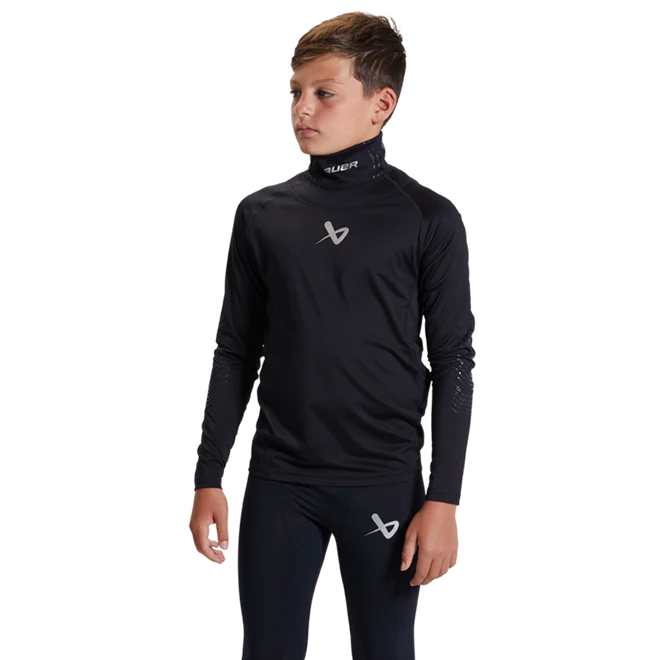 BAUER LS CUT-RESISTANT NECK PROTECT BASE LAYER, YOUTH