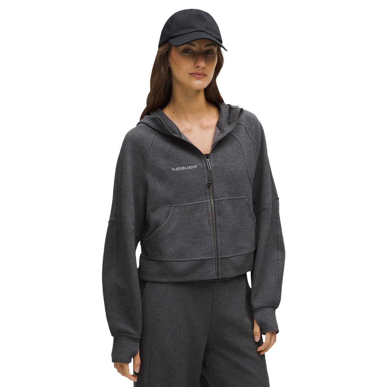 BAUER // lululemon Scuba Oversized Full-Zip Hoodie Waffle