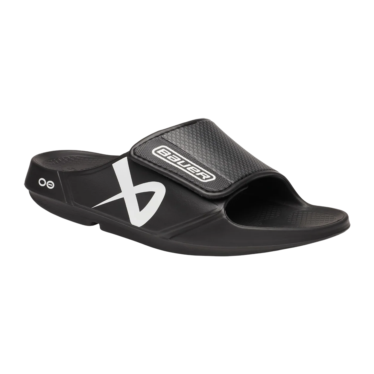 S25 BAUER OOFOS SPORT FLEX SLIDE JUNIOR BLACK - Image 3
