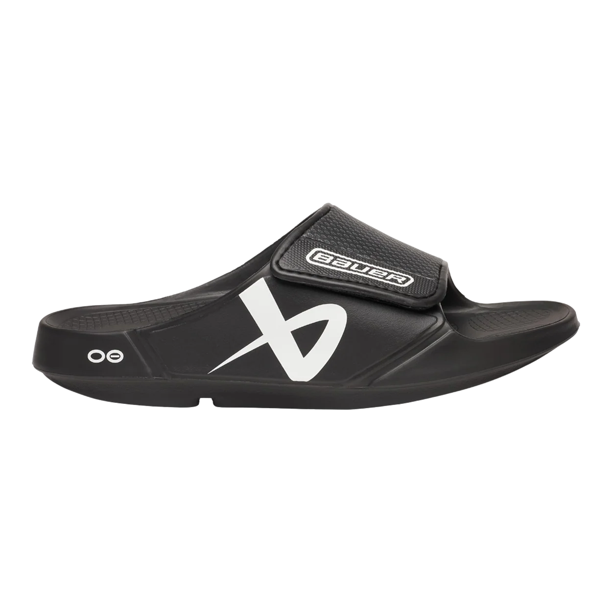 S25 BAUER OOFOS SPORT FLEX SLIDE SENIOR BLACK - Image 3